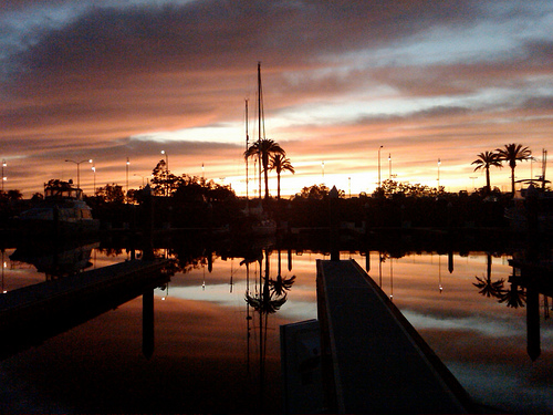 Sunset at the Marina