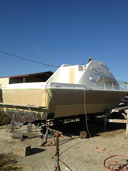 painting the hatteras 31