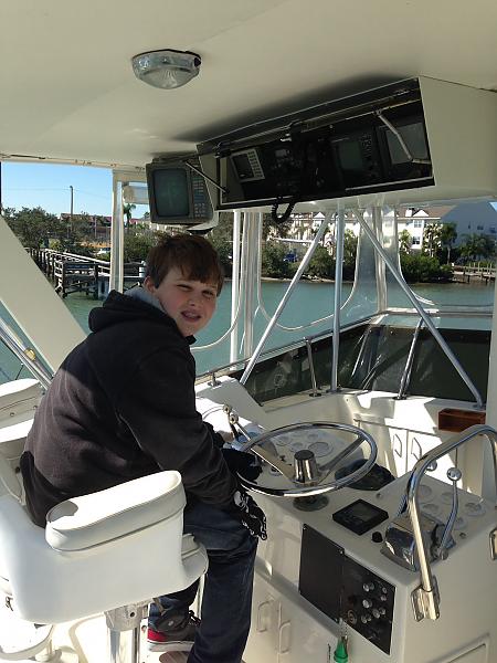 Stephen at the helm