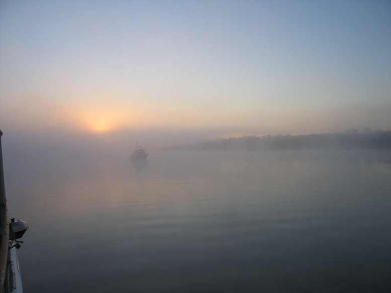 A foggy morning at church Creek, SC