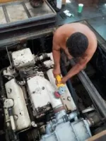 Blue Arrow Port Engine Prep for Paint.webp