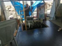 Blue Arrow GenSet Hoisted.webp