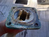 heate exchanger raw water inlet pipe and flange.webp