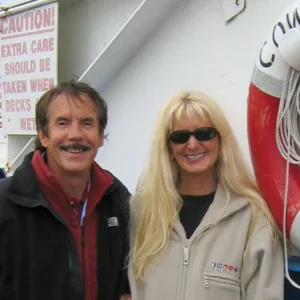 Me (on the left!) and the Admiral On Cowes Ferry, UK