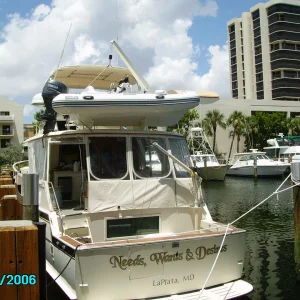 Cockpit, dinghy & davit