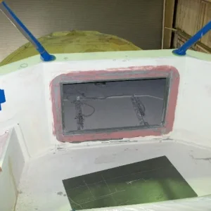 Replace flybridge cabinet doors with flush mount