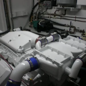 Engine room after overhaul and clean up