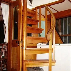 stairs to boat deck
