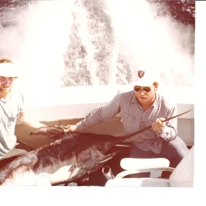 9-1-80 312lb swordfish 1 of 6