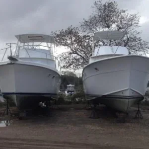 41C-RAKU and 45C Good Bait in Sag Harbor awaiting Sandy