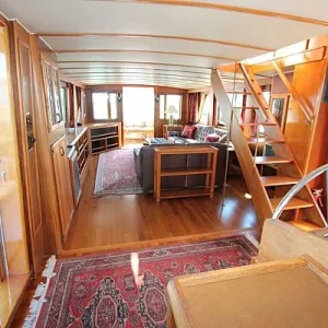 From galley stairs looking aft