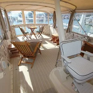 Flybridge looking aft