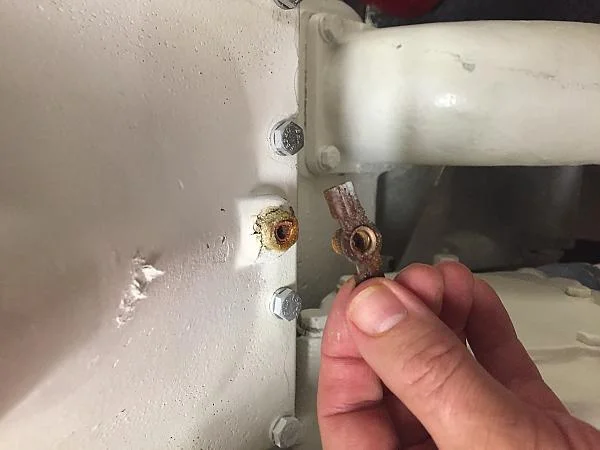 Broken petcock