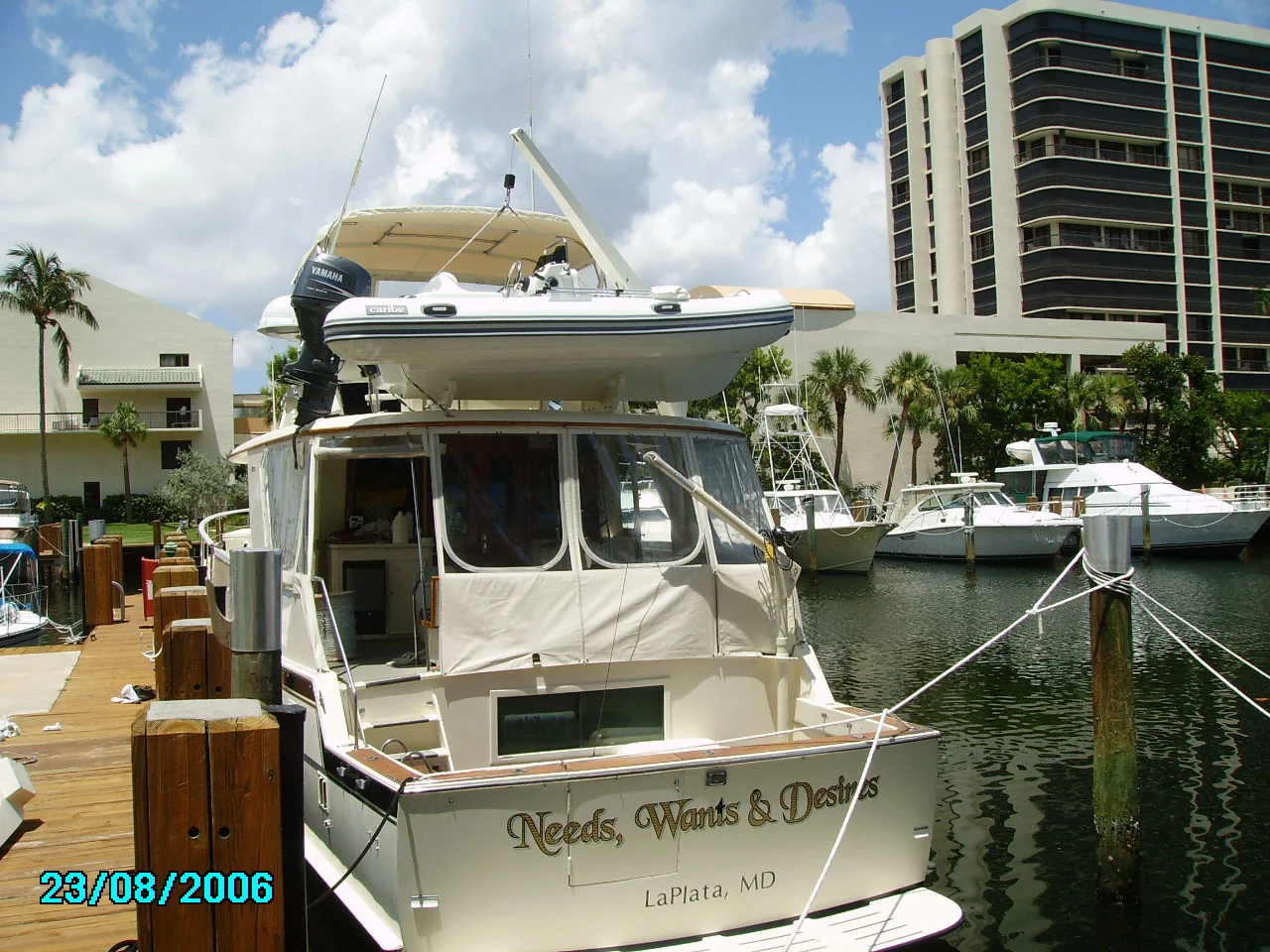 Cockpit, dinghy & davit