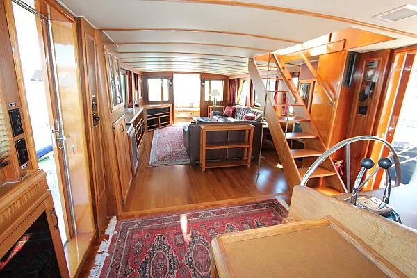 From galley stairs looking aft