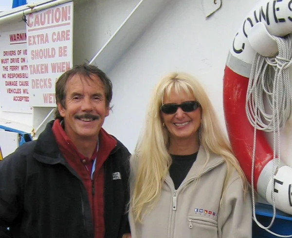 Me (on the left!) and the Admiral On Cowes Ferry, UK