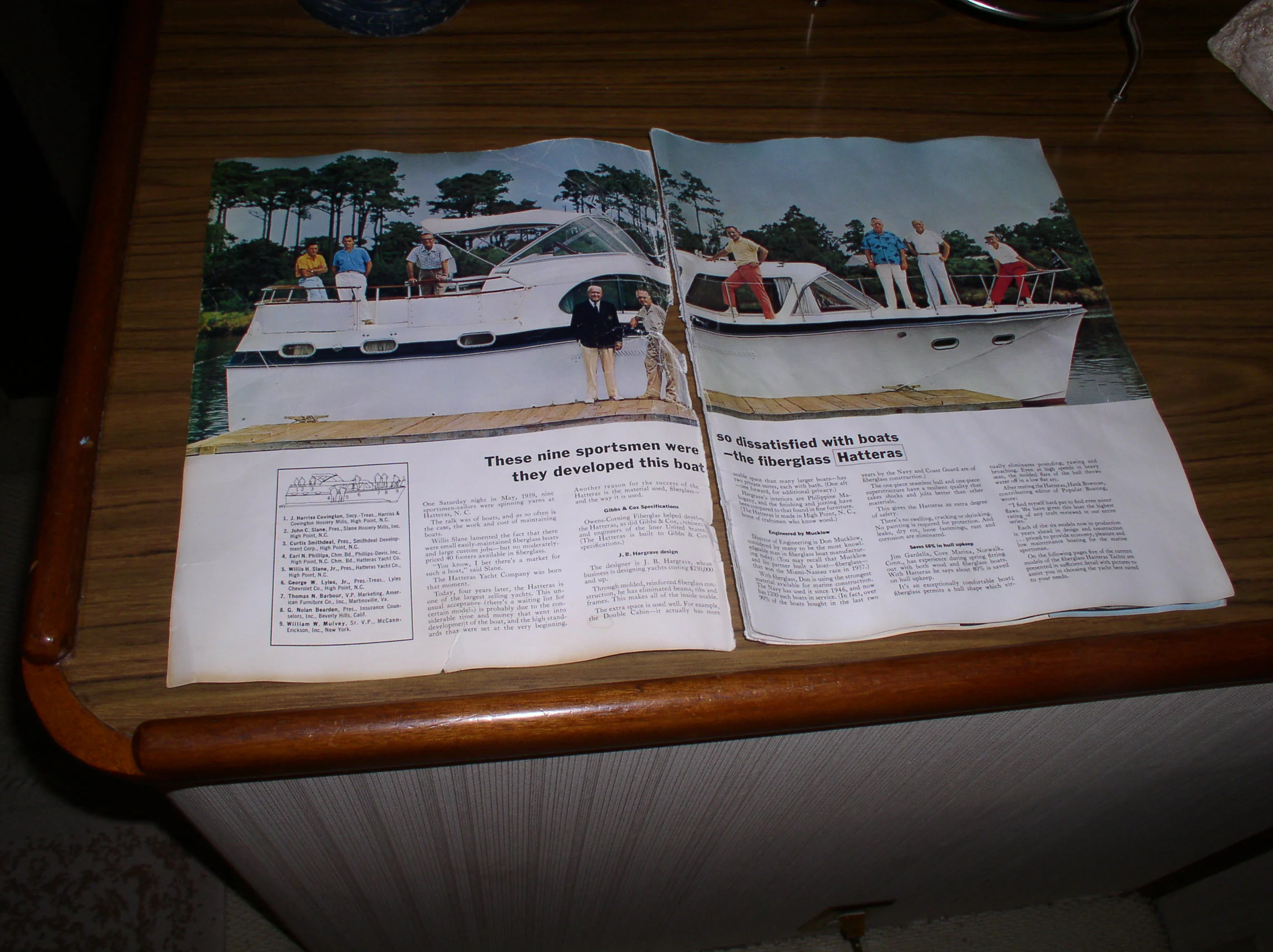 Original Hatteras Brochure, 1965