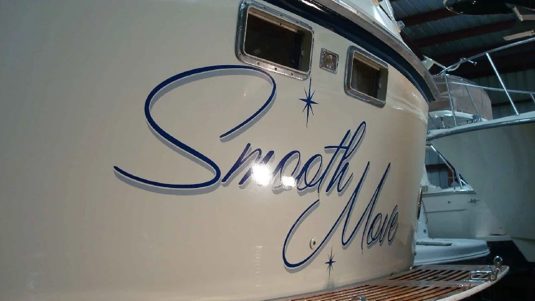 Taken in the barn last winter. New Transom graphics