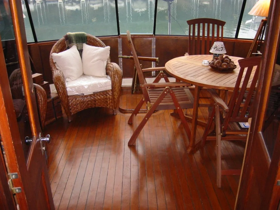 Teak Aft Salon
