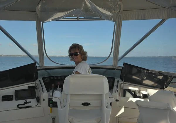 The Admiral at the helm