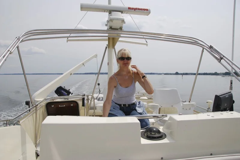 The Admiral at the wheel