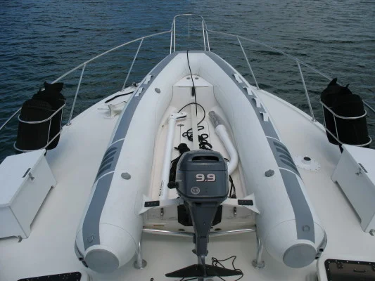 Two part davit.